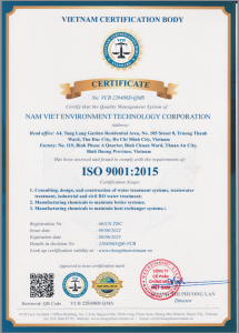 Công ty cổ phần kỹ thuật Môi trường Nam Việt ISO 9001